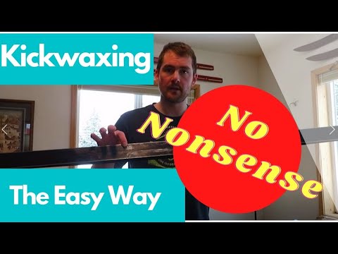 How To Kick Wax Cross-Country Skis - No nonsense