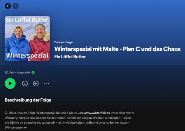 Podcast mit Malte und Simon heißt Nerd-Talk zu Wintertouren der allerhöchsten Güte (Bild: Malte Hübner)